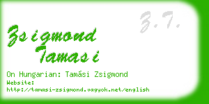 zsigmond tamasi business card